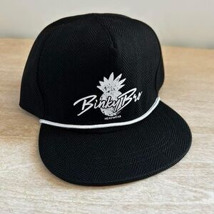Binky Bro Pineapple Logo Black Rope-Trim Cap